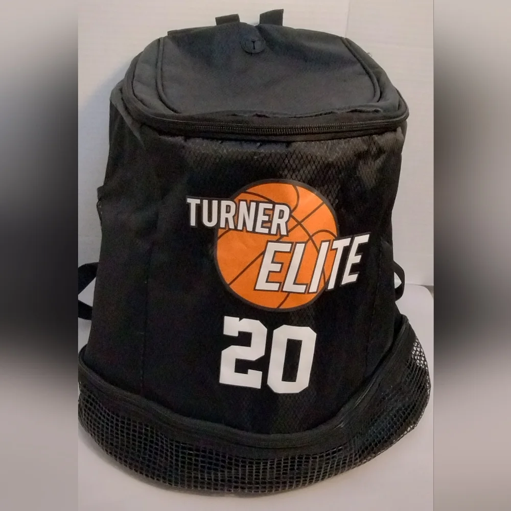 Black Sports Basketball Backpack